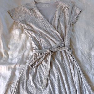 Patterned wrap dress